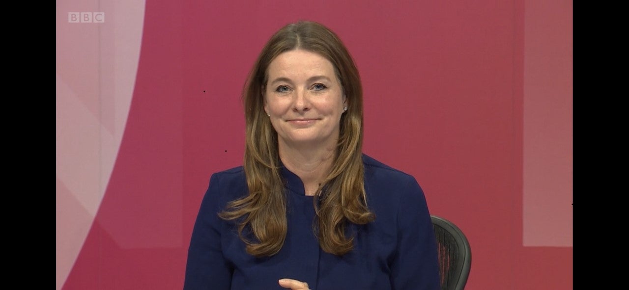 Gillian Keegan made her comments about ‘taking the knee’ on BBC Question Time