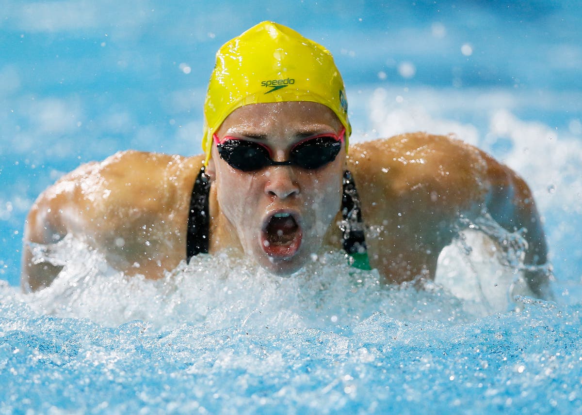 Olympic Swimming Trials 2021 Sydney Pickrem a member of HPC