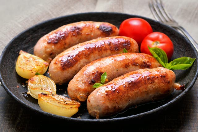 <p>Out of the frying pan: occasionally there would be arguments around the dinner table about who got which sausage, size vying for crispness</p>