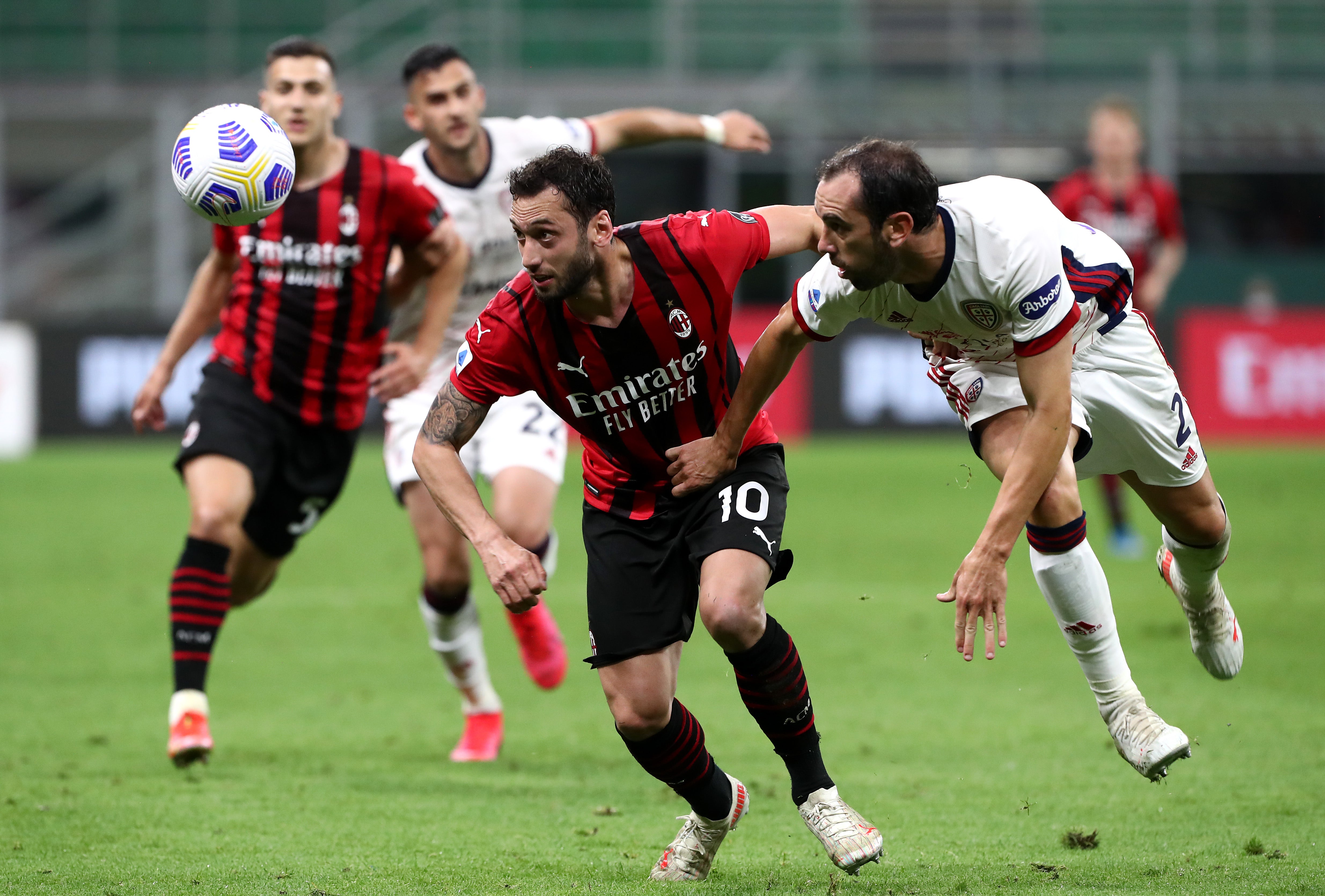 Milan’s Hakan Calhanoglu has spoken on his future amid interest from Premier League clubs