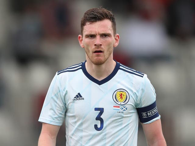 <p>Scotland captain Andy Robertson</p>