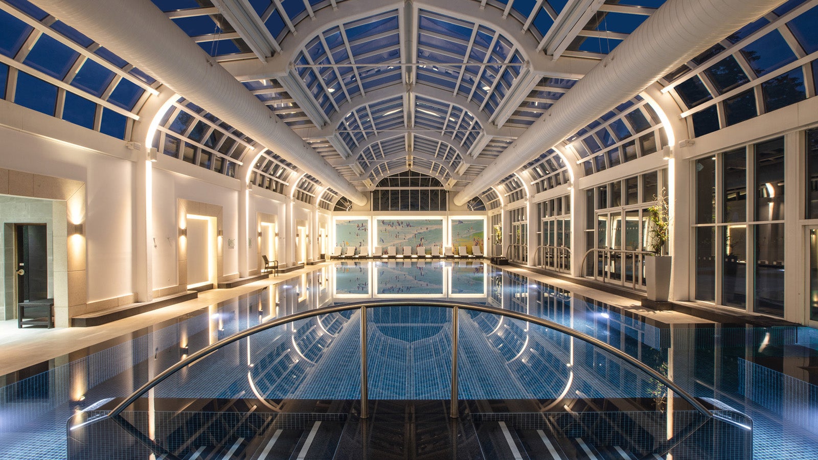 The pool fits in with the hotel’s sense of luxury