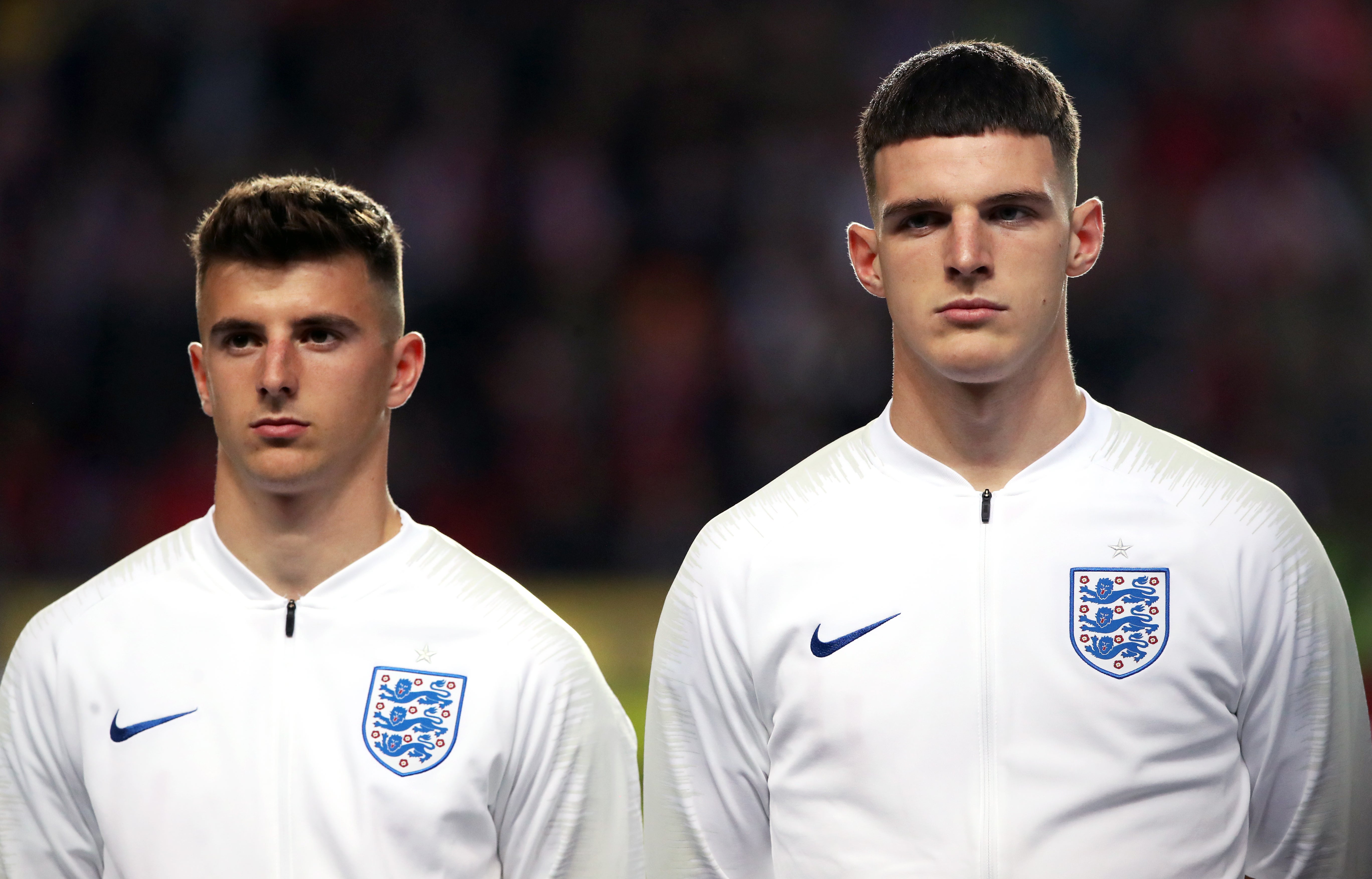 Mason Mount with Declan Rice