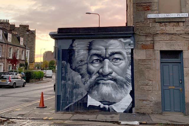 <p>Mural is near to where abolitionist stayed while in Edinburgh</p>