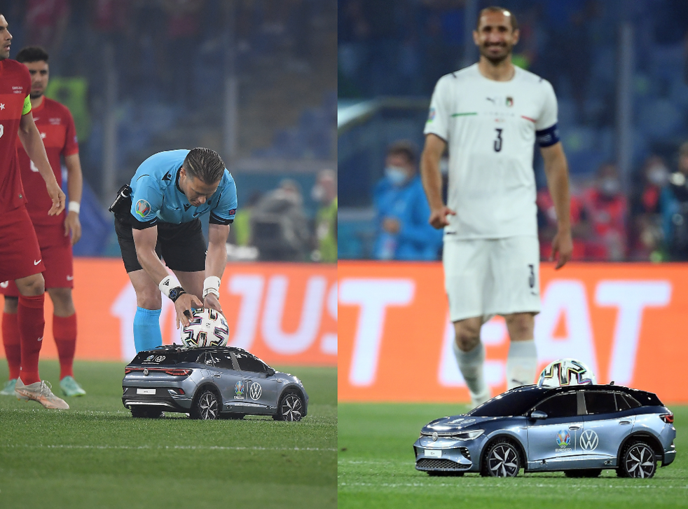 Euro 2020 Funniest Reactions To The Little Car That Delivered The Matchball Indy100
