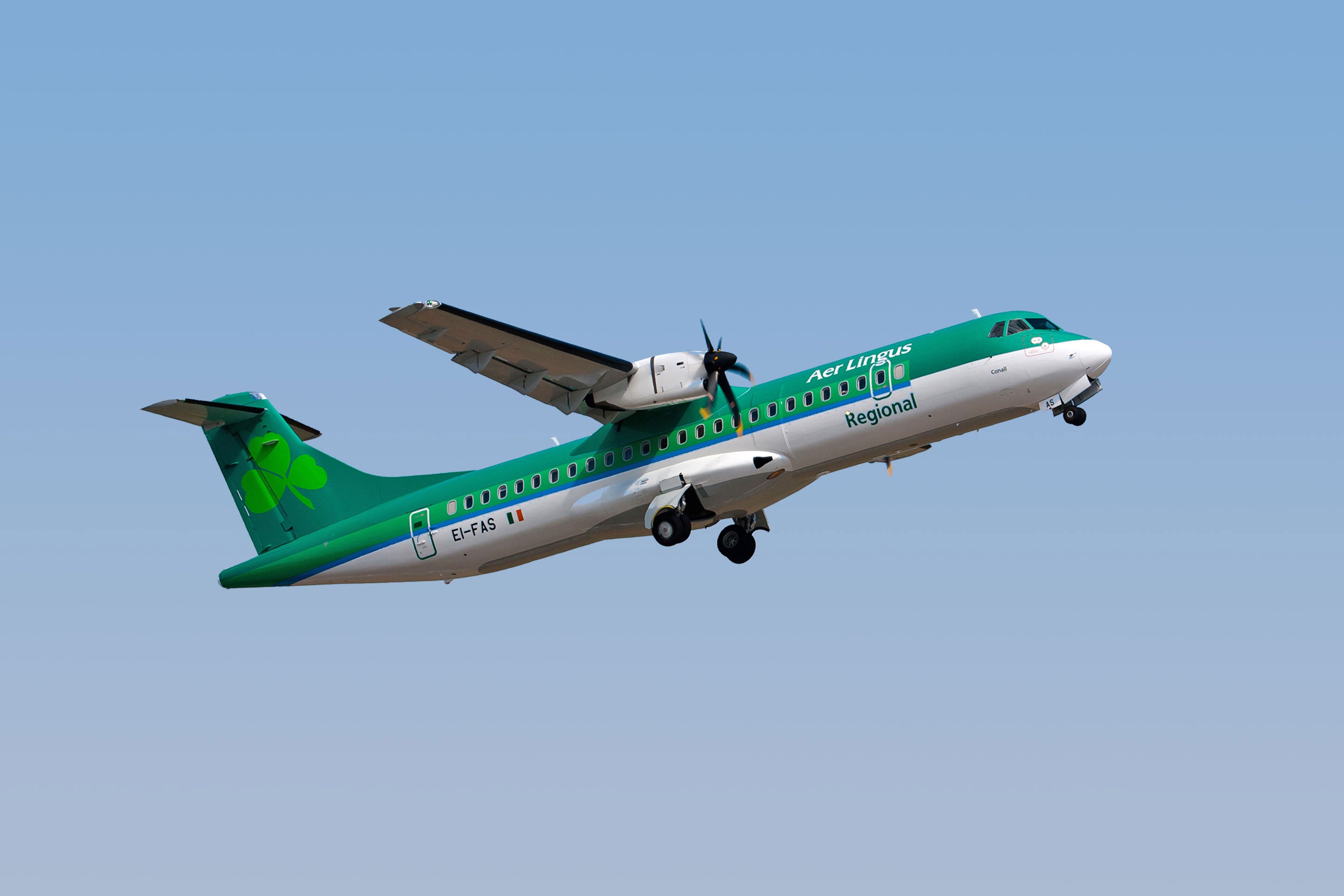 Now departed: Stobart Air plane in the colours of Aer Lingus Regional