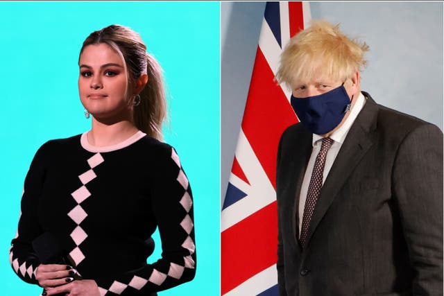 <p>Selena Gomez called out Boris Johnson over the UK’s surplus vaccine pledge</p>