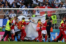 Christian Eriksen: Denmark midfielder collapses during Euro 2020 game