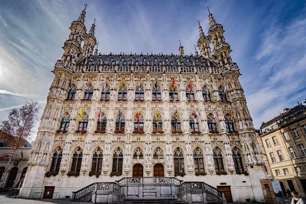 Leuven’s majestic Gothic town hall