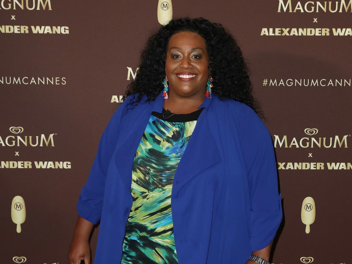 Alison Hammond recreates then-and-now photographs with son