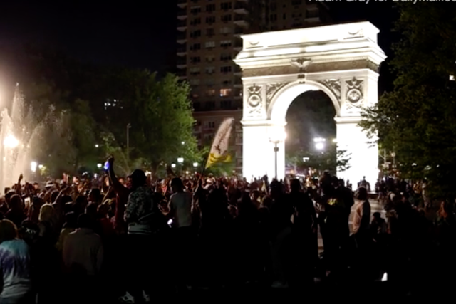 <p>Party in Washington Square Park led to injuries and complaints from neighbours</p>