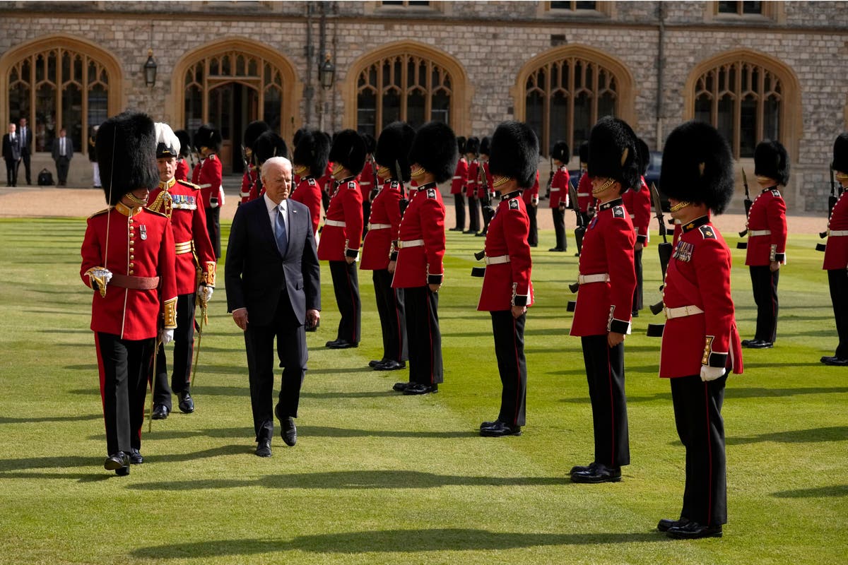 Joe Biden meets the Queen at Windsor Castle