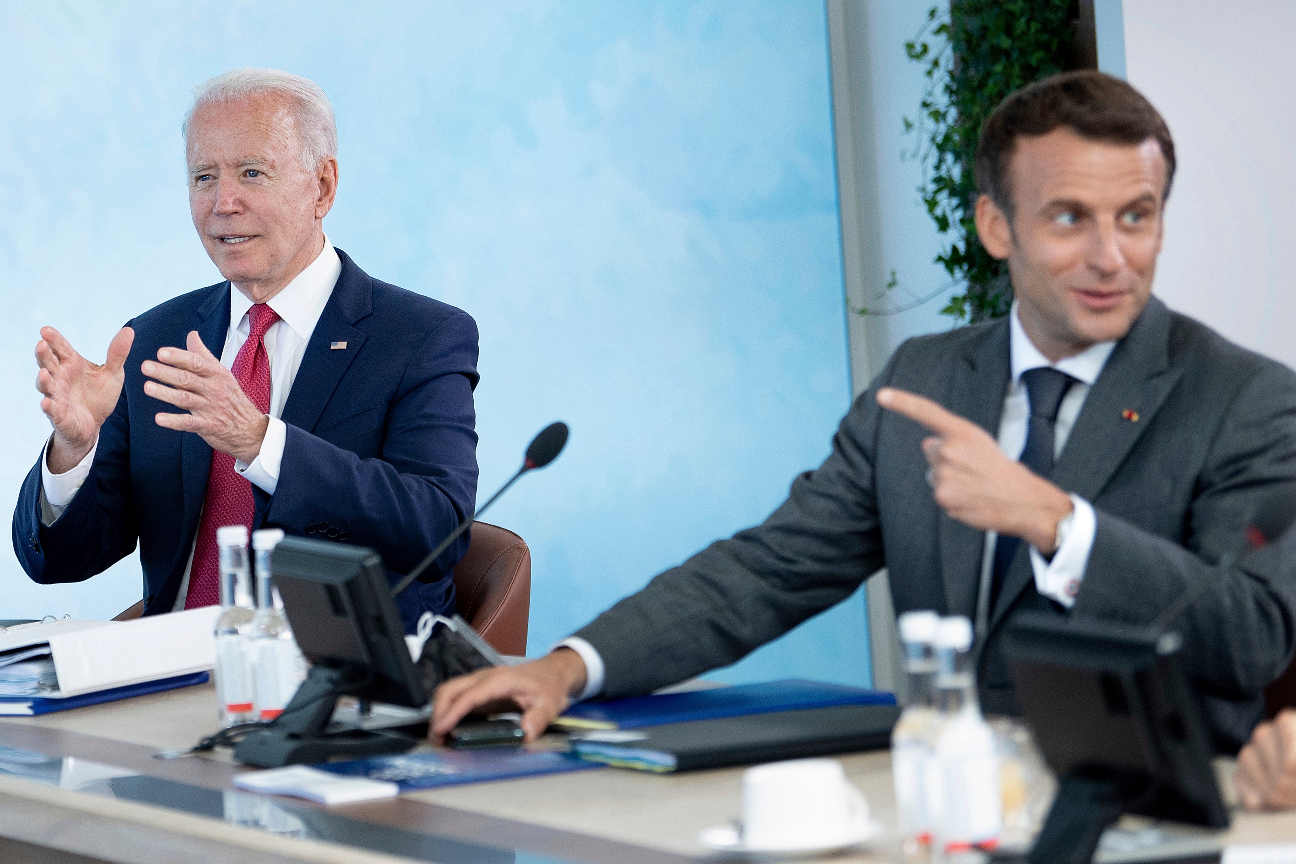 File: Emmanuel Macron, in a phone call with Joe Biden, underscored the ‘collective moral responsibility toward the Afghan men and women who need our protection’