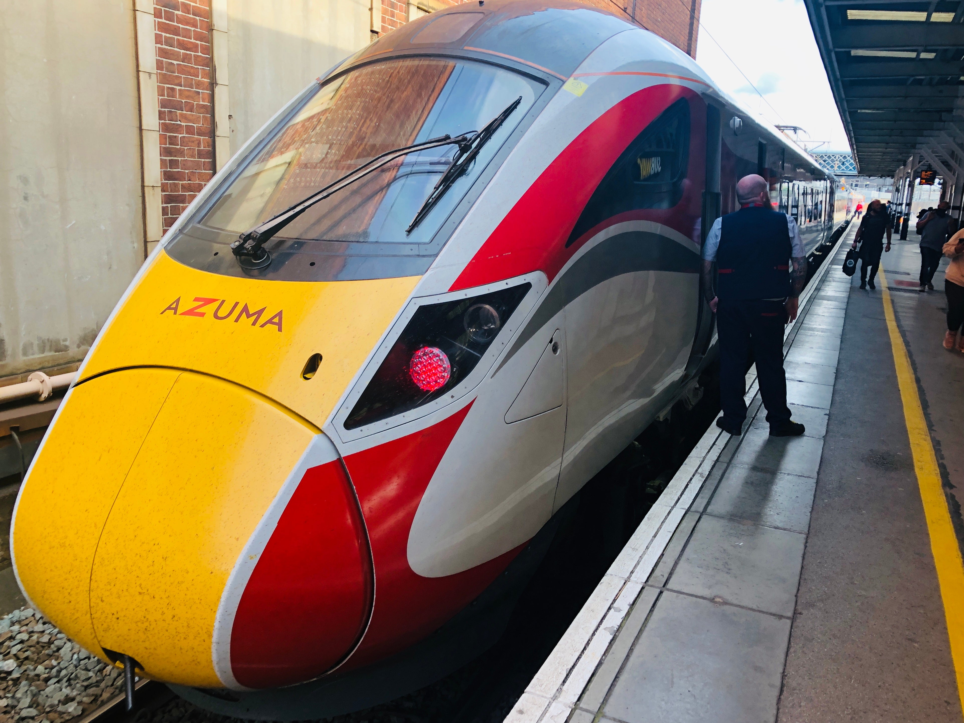 Speed kings: LNER Azuma train at Doncaster station in South Yorkshire
