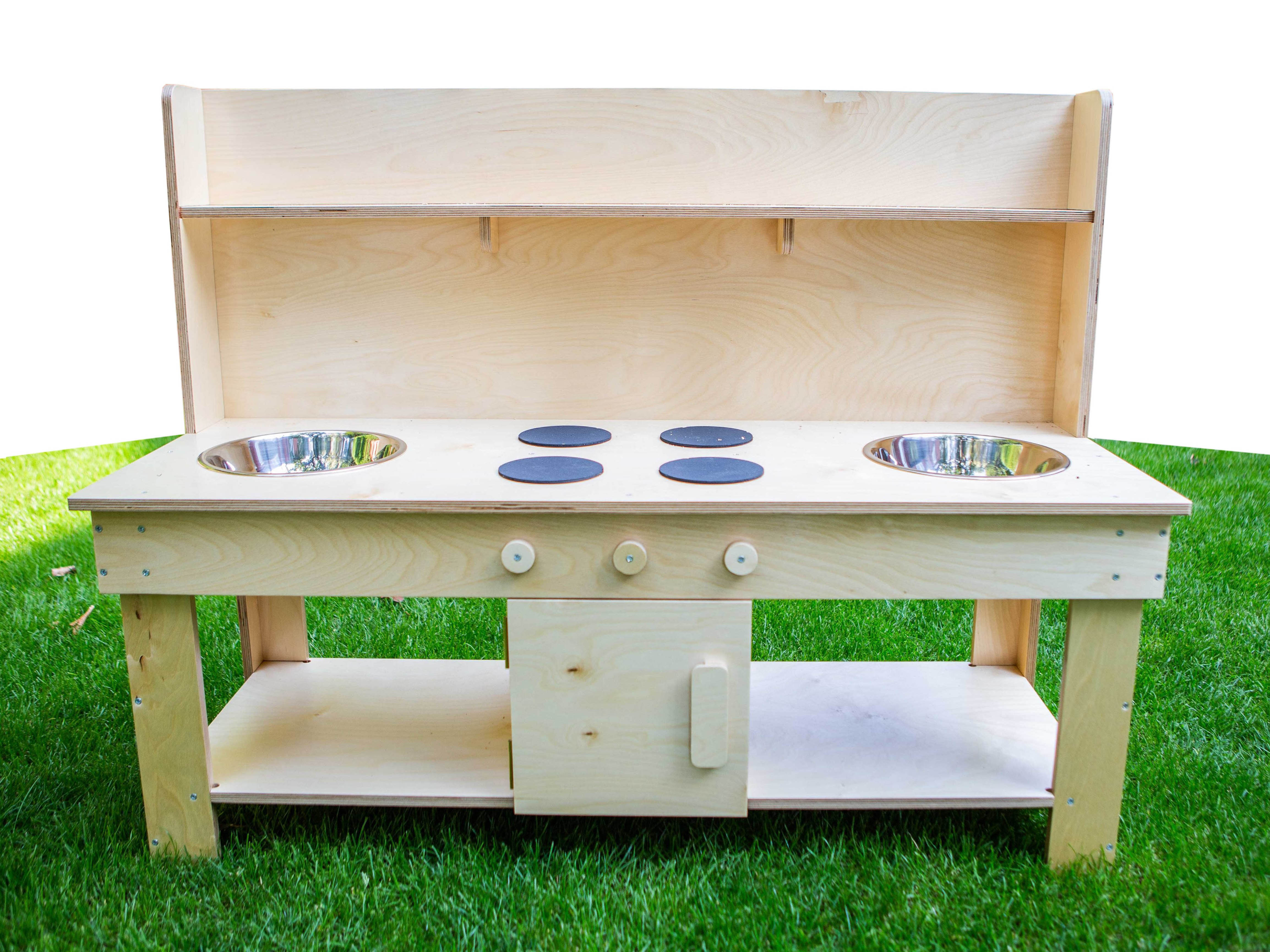 Little Bugs Co mud kitchen with two bowls.jpg