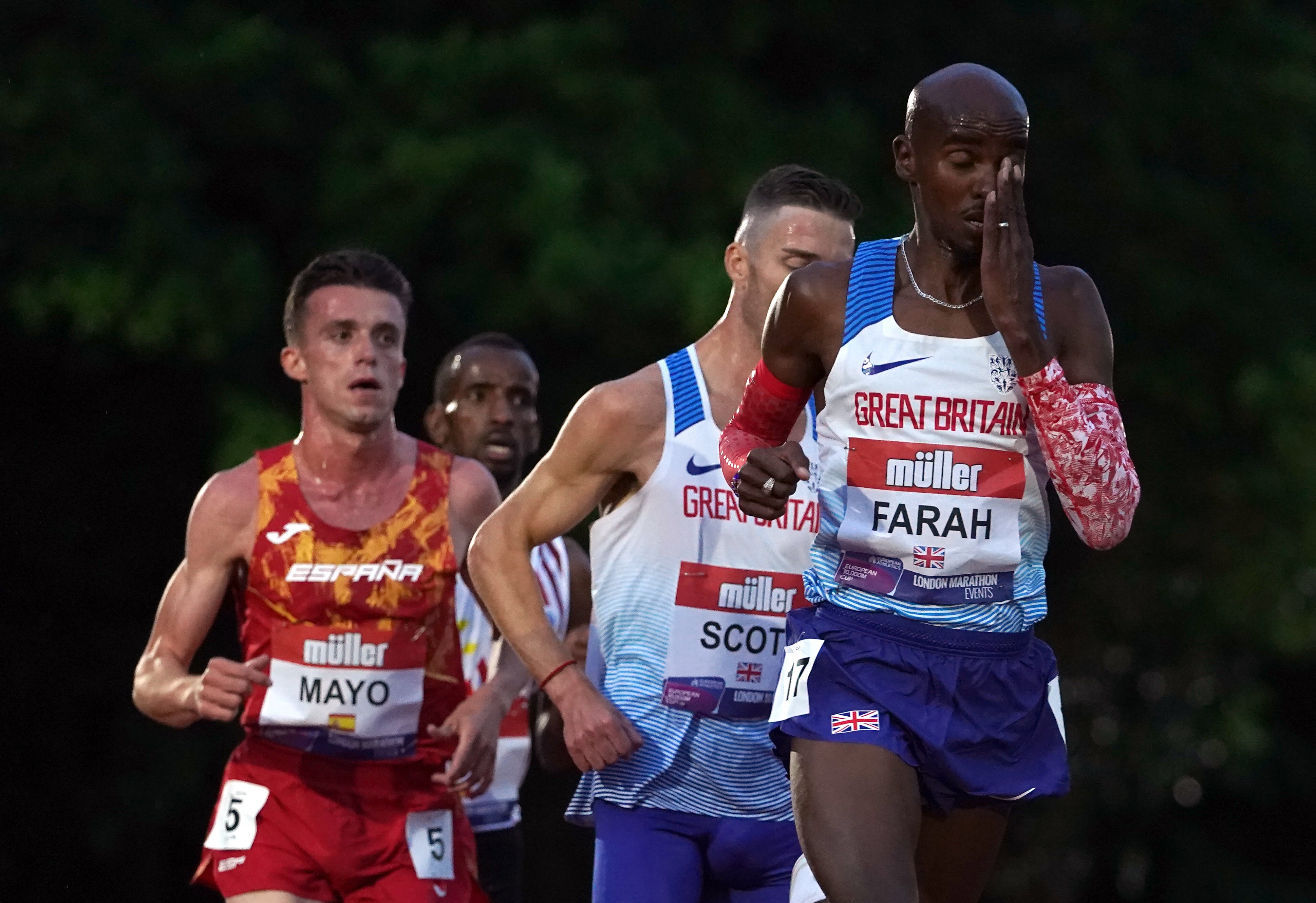 Great Britain’s Sir Mo Farah is aiming to qualify for the Olympics.