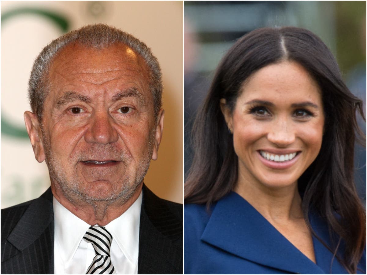 Lord Sugar criticised for â€˜shoehorningâ€™ negative Meghan Markle comment into â€˜car crashâ€™ GB News interview - The Independent