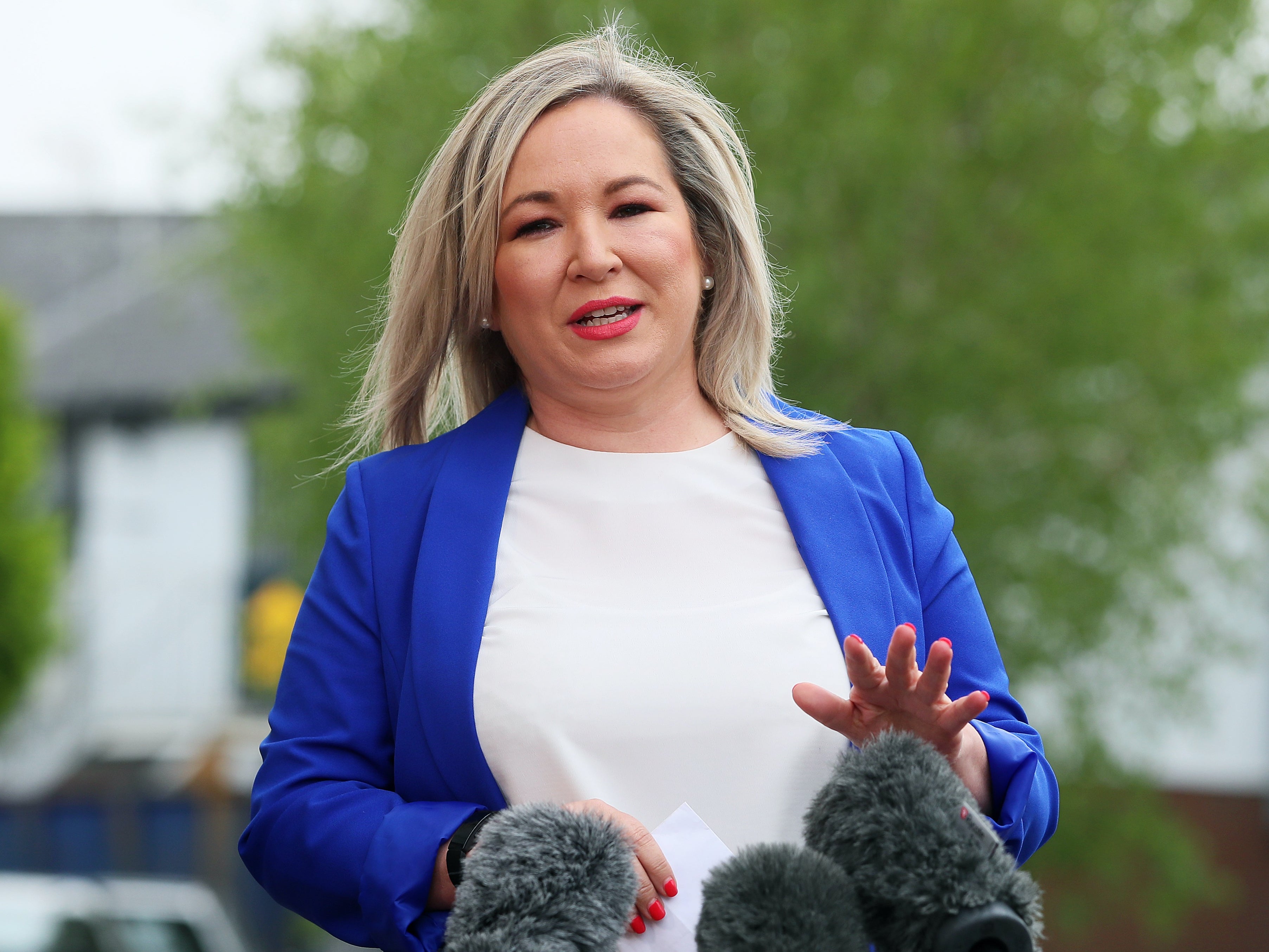 Sinn Fein’s deputy first minister Michelle O’Neill