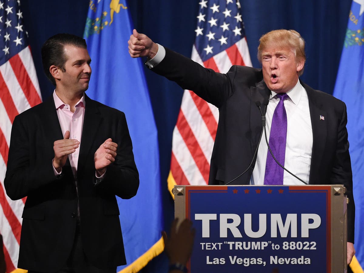 Donald Trump Jr mocked for wishing his father a happy birthday &ndash; on Twitter