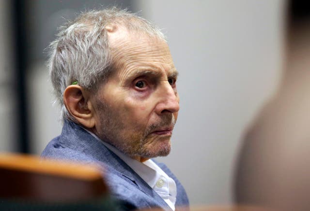 <p>Robert Durst on trial for the murder of Susan Berman in March 2020 </p>