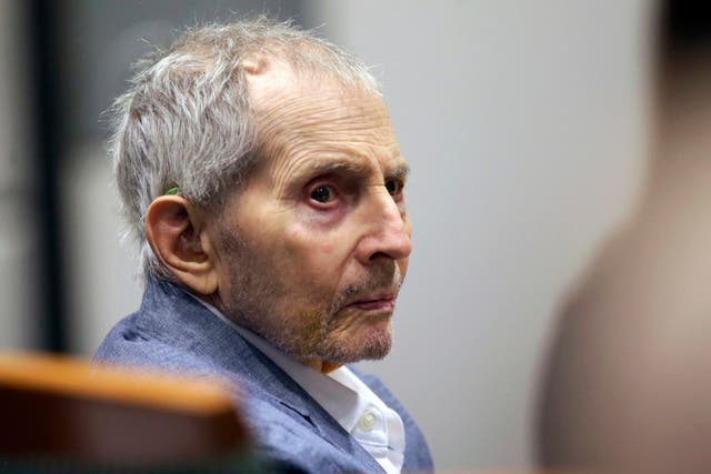 <p>Robert Durst on trial for the murder of Susan Berman in March 2020 </p>