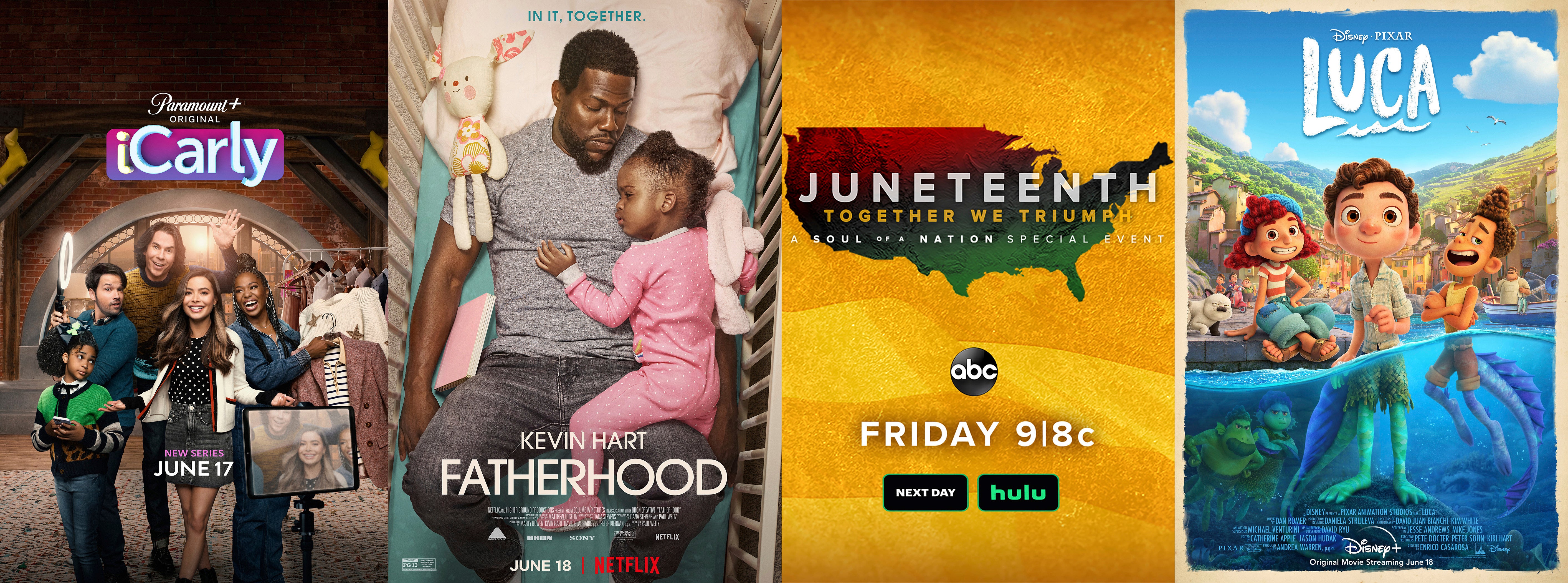 New this week: Kevin Hart in 'Fatherhood, 'iCarly' & 'Luca' Damage Michael  Strahan Sting Kevin Hart Chris Brown | The Independent