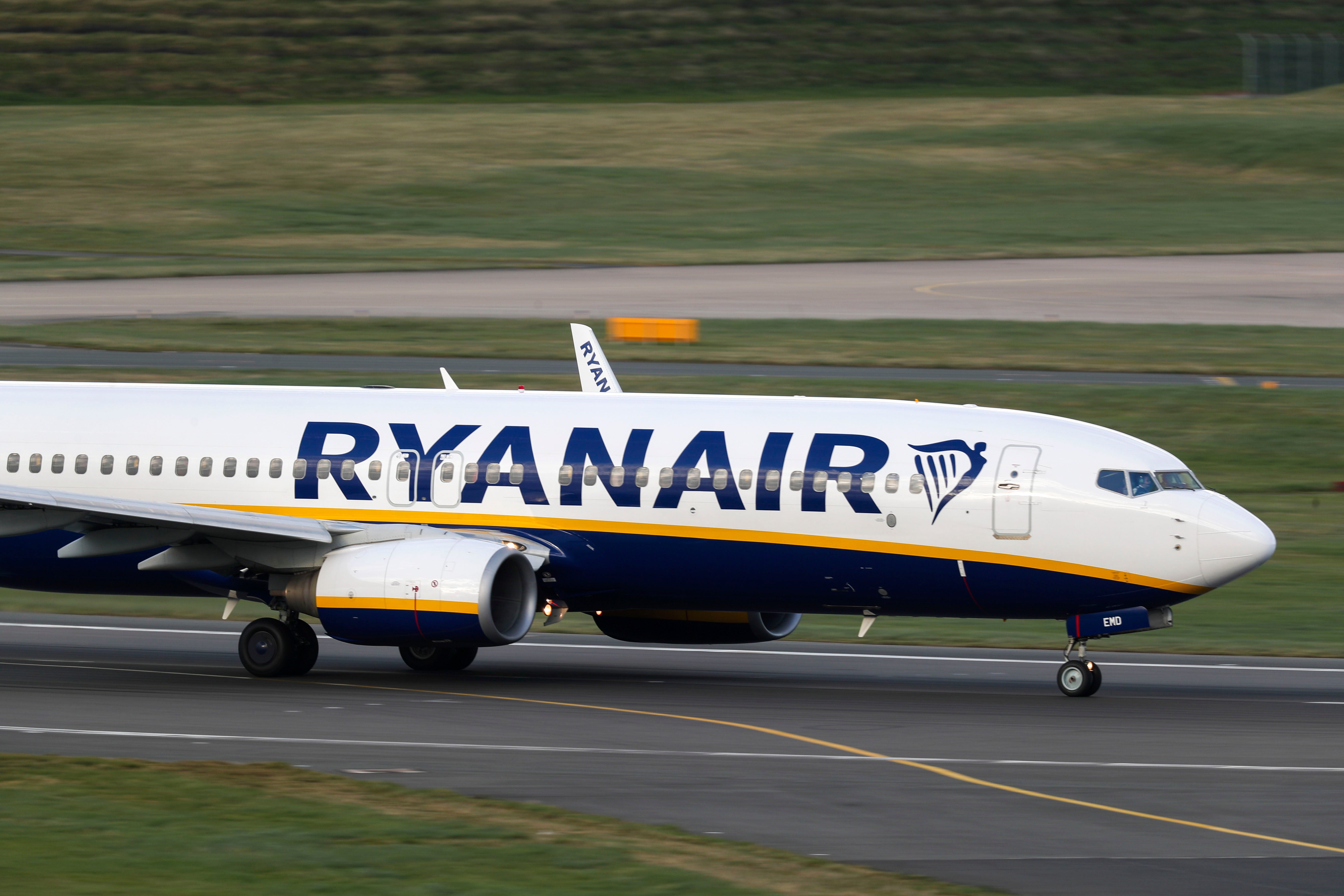 A Ryanair plane