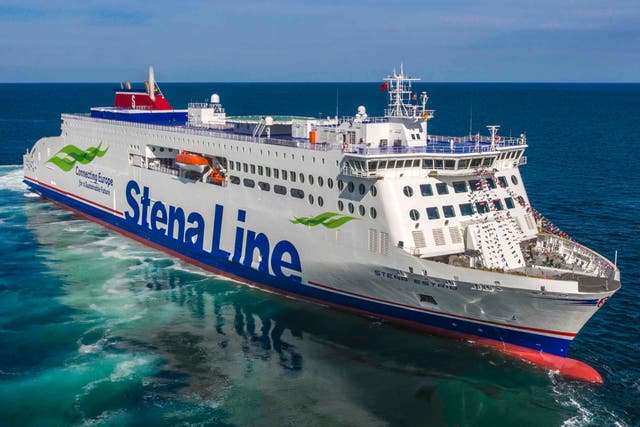 <p>New horizon: Stena Estrid will operate the first ferry link between Holyhead and Belfast</p>