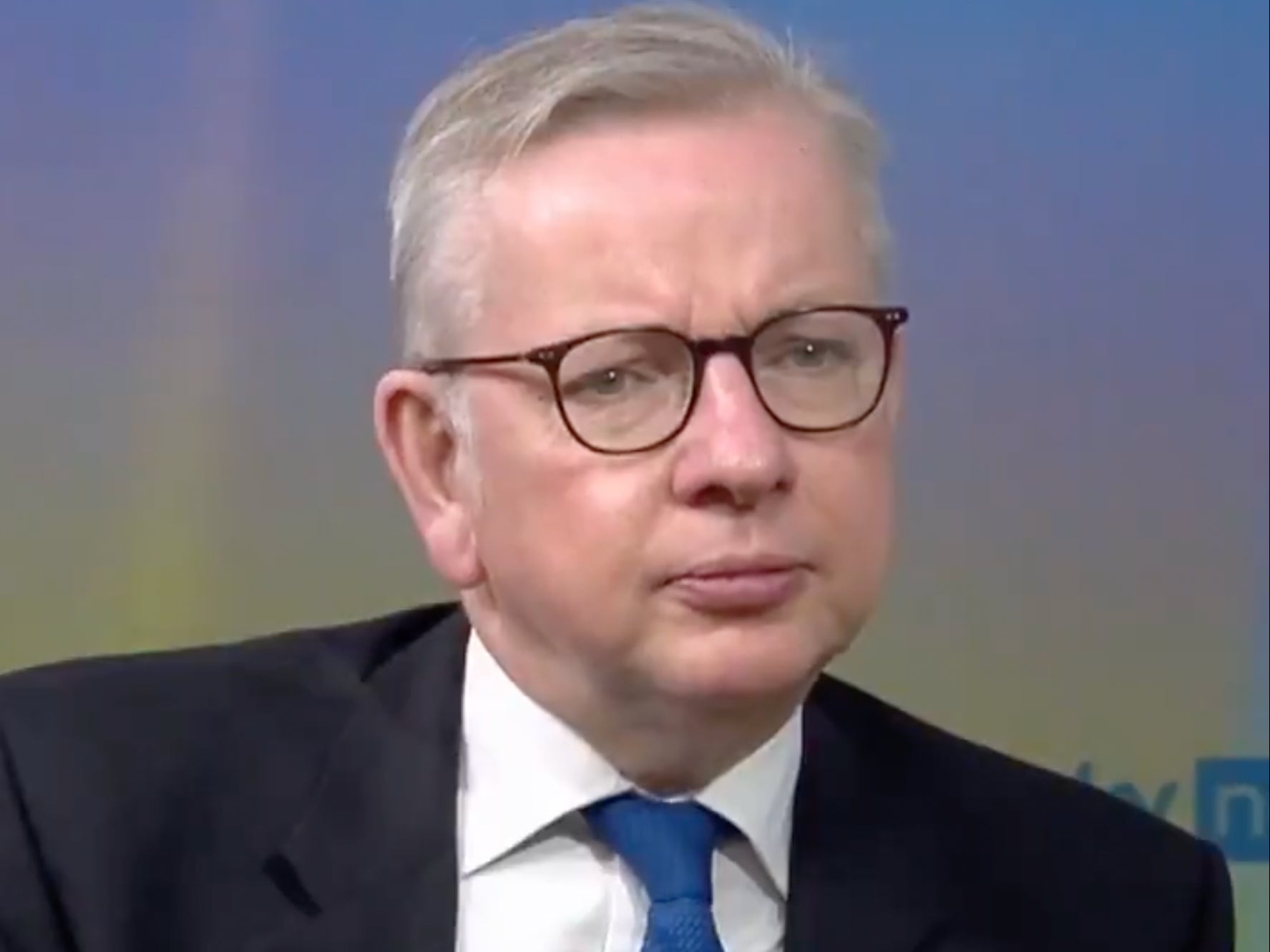 <p>Gove on Sky News talking about his confidence in the new ‘terminus date’ for restrictions ending</p>