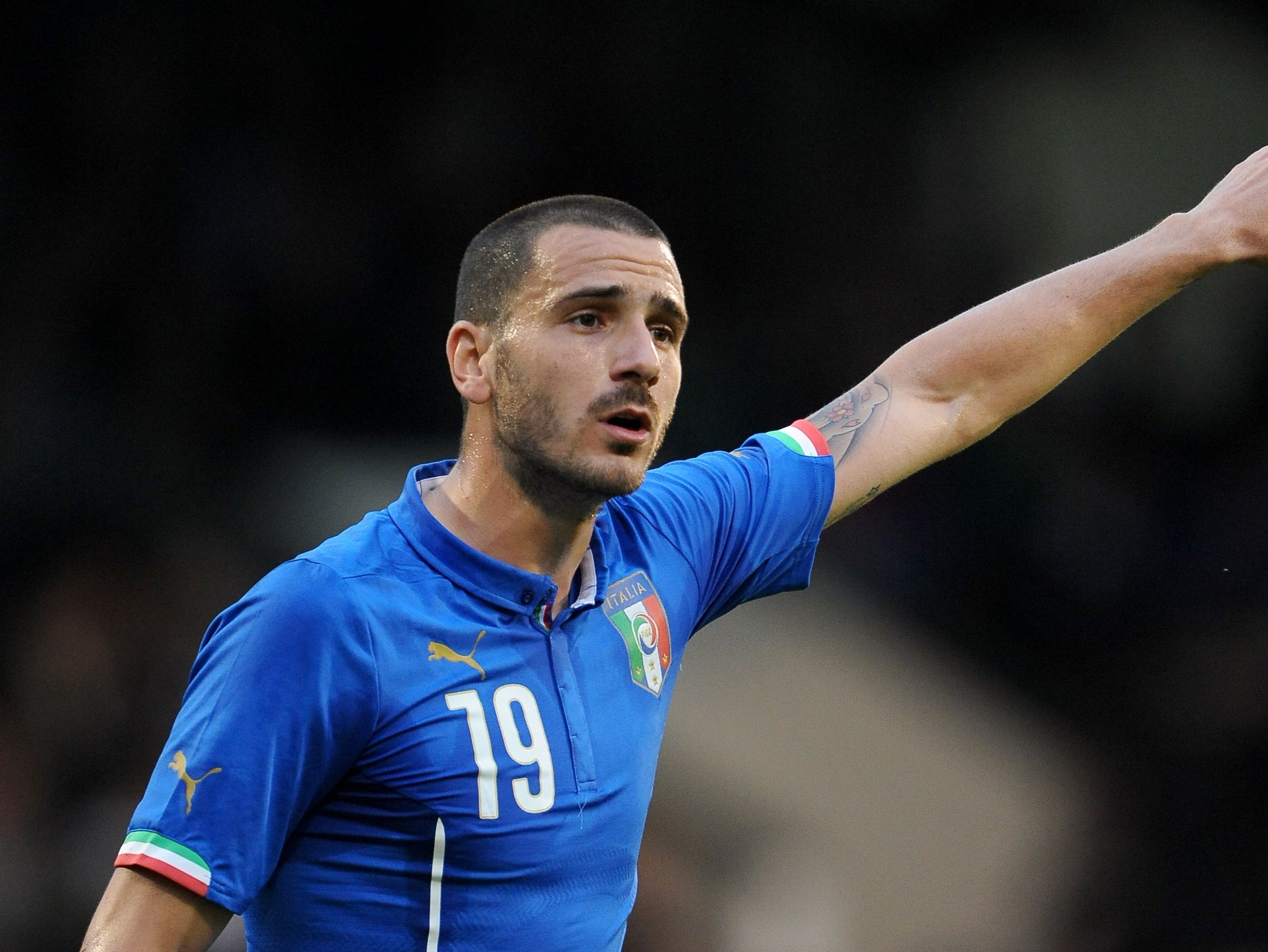 <p>Italy's Leonard Bonucci has been impressed by England</p>
