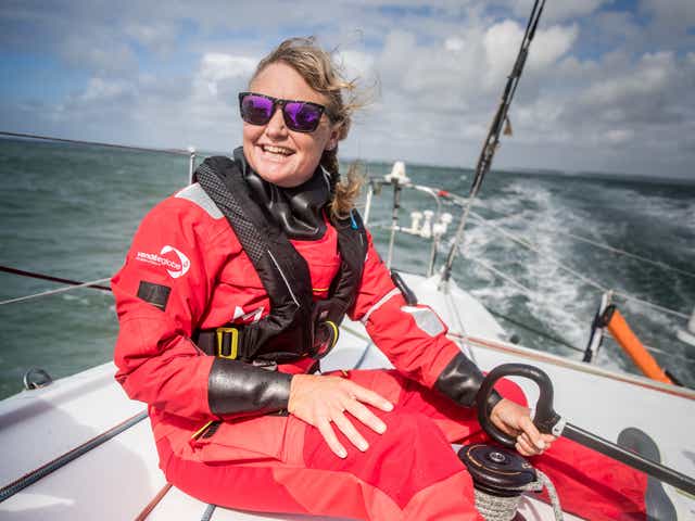<p>Pip Hare completed the Vendée Globe</p>