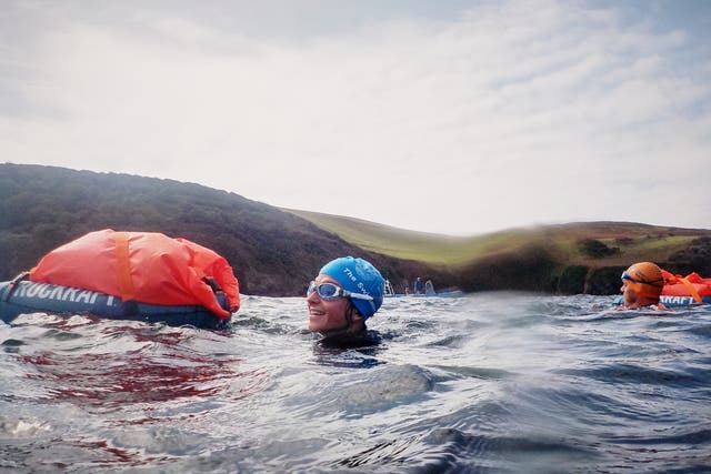 <p>Swim for your supper on a cross-country adventure</p>