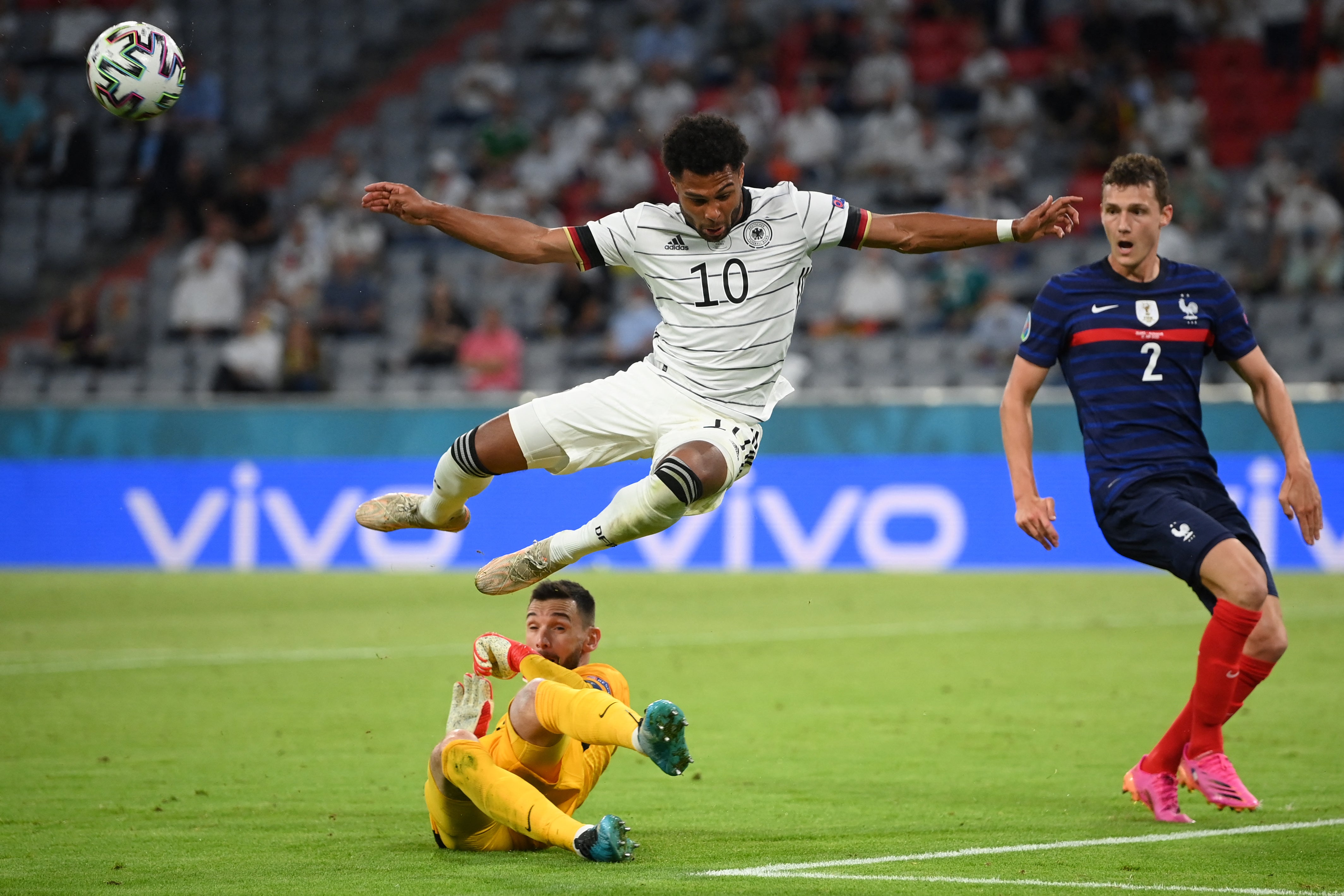 Serge Gnabry went closest for Germany