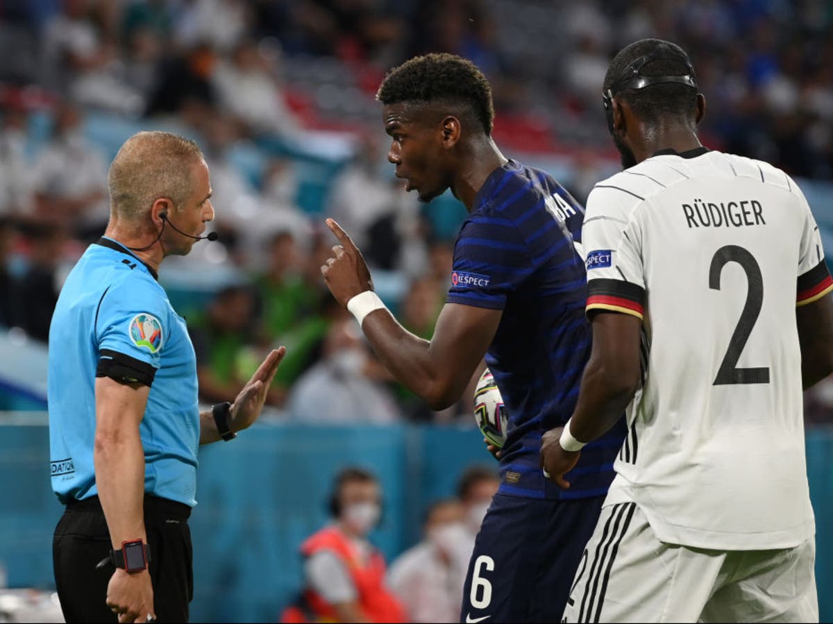 Did Antonio Rudiger bite Paul Pogba during France&rsquo;s win against Germany?
