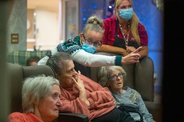 <p>A file picture of a residents in a care home in Liverpool during coronavirus lockdown.</p>