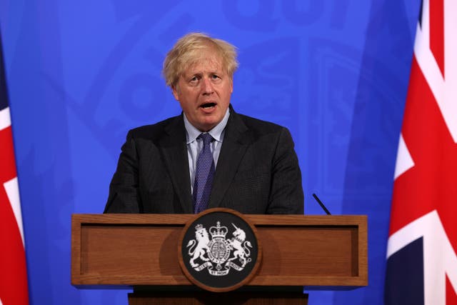<p>Boris Johnson will face a Tory revolt in the Commons on Wednesday evening, over a month-long extension of lockdown restrictions</p>