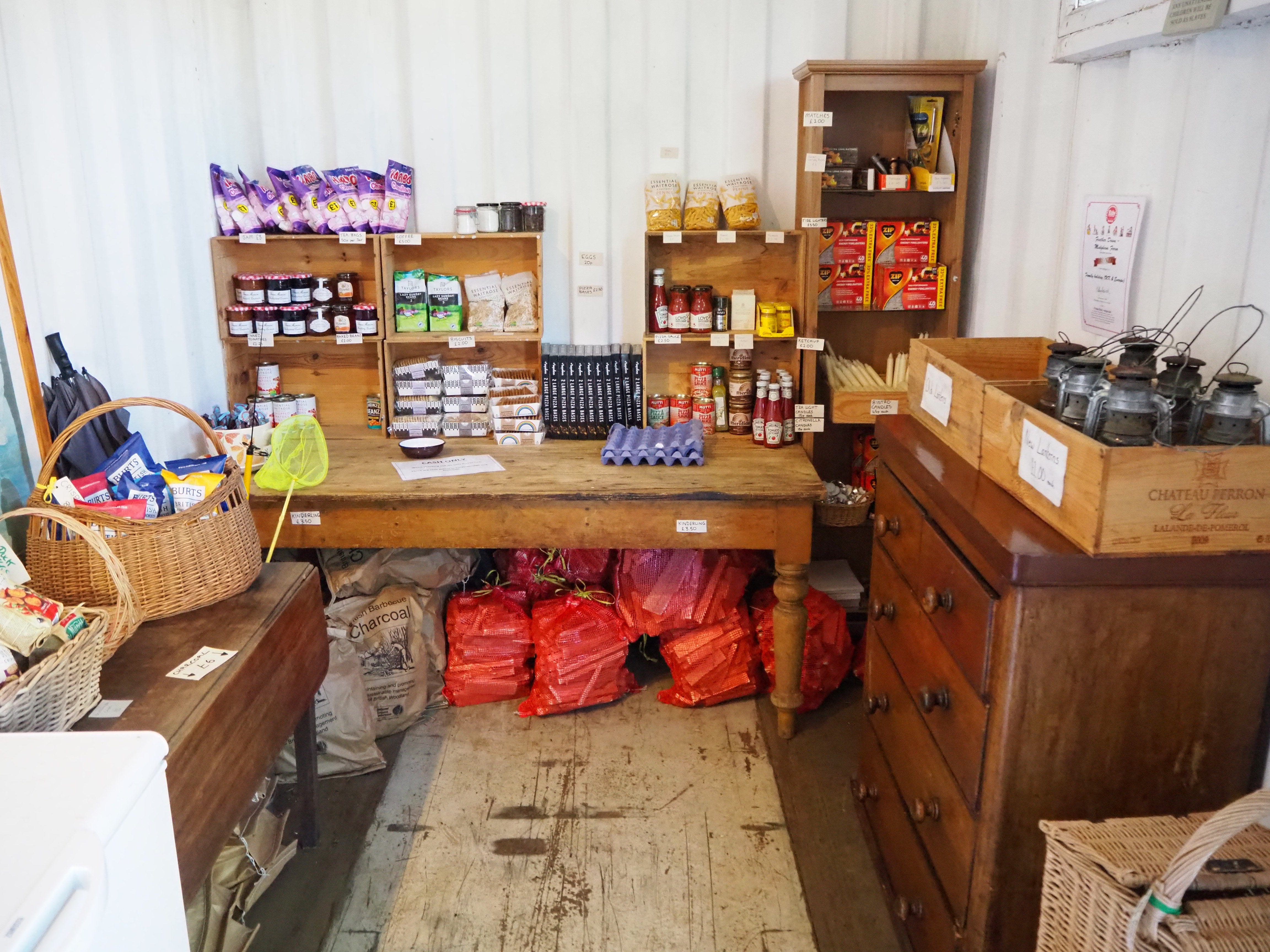 The honesty shop has all the essentials (Neil Lancefield/PA)