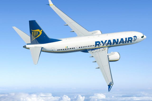 <p>Flying in: the first Ryanair Boeing 737 Max is on its way from Seattle to Dublin</p>