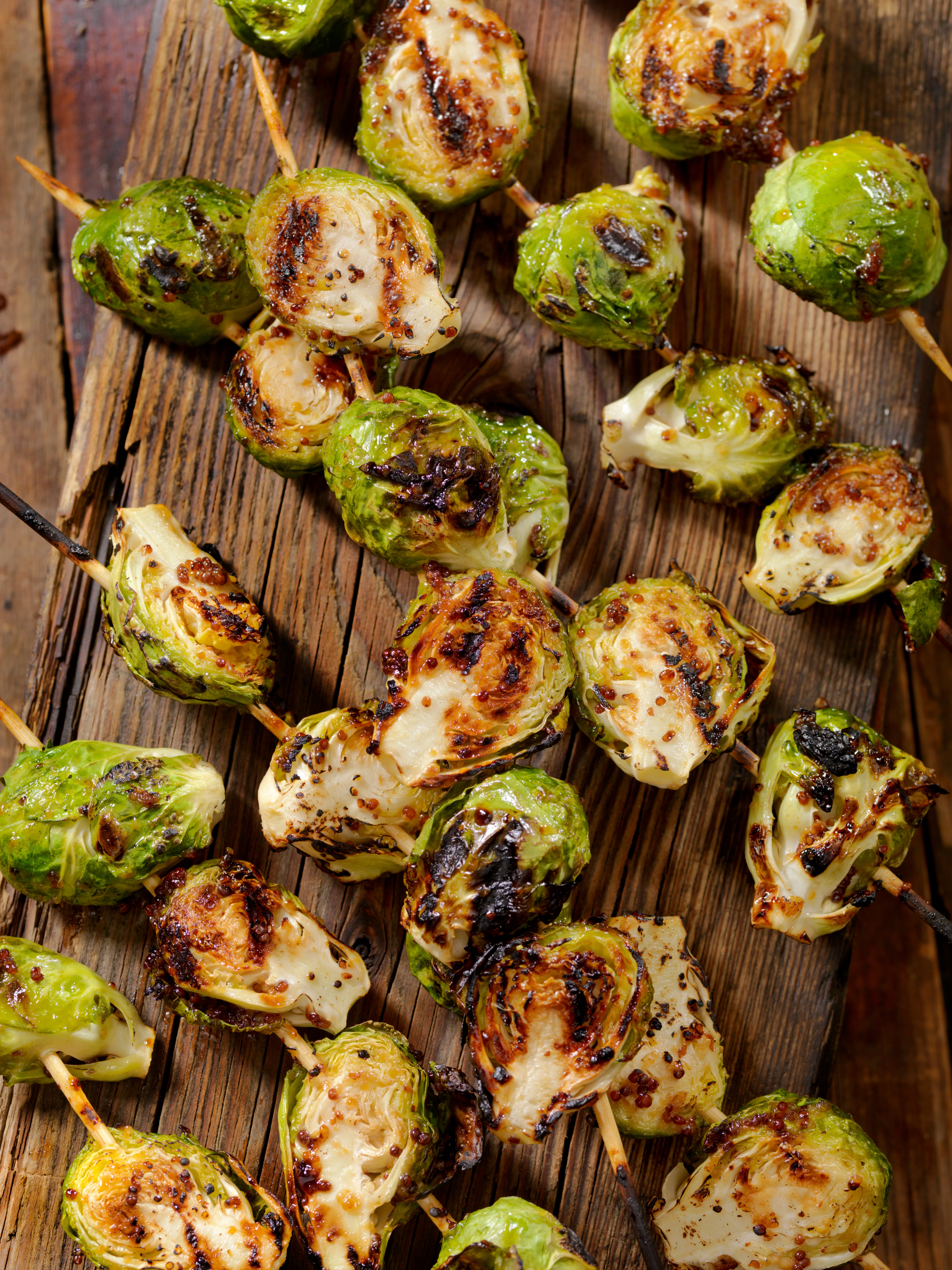 Brussels sprouts benefit from indirect heat