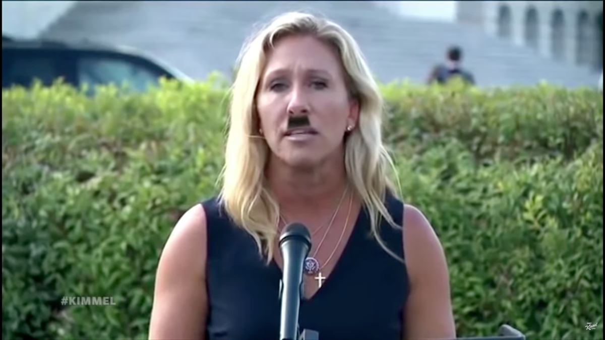 Jimmy Kimmel makes Marjorie Taylor Greene look like Hitler after congresswoman apologises for Holocaust comments