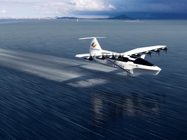 <p>Glide path: artist’s impression of the SeaGlider</p>