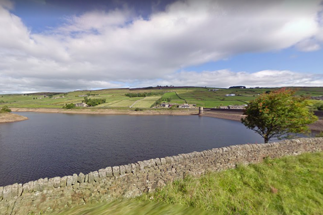 <p>Ponden Reservoir, near Haworth, Bradford, where a 27-year-old man’s body was recovered Tuesday evening</p>