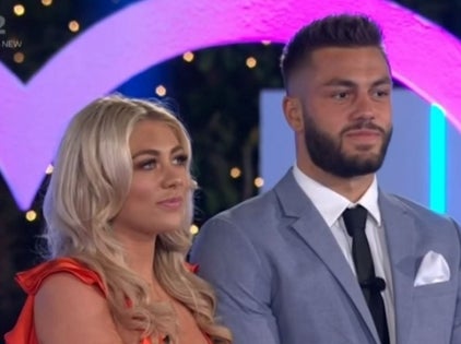 Love Island stars Paige Turley and Finley Tapp