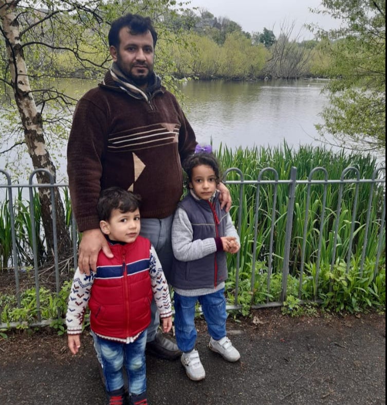 Muhammad and his children enjoy going on walks around Edinburgh