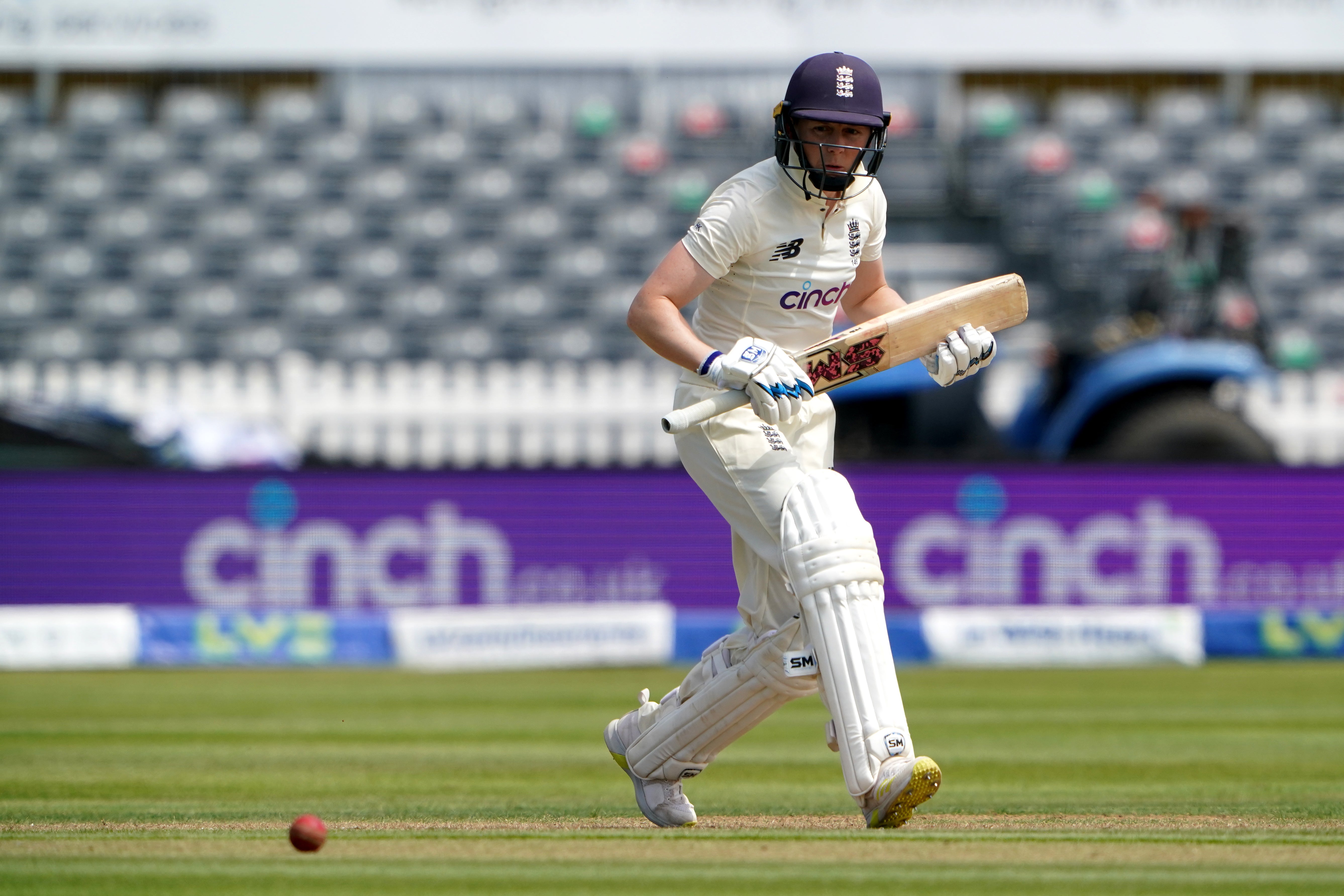 Heather Knight plays into the off side