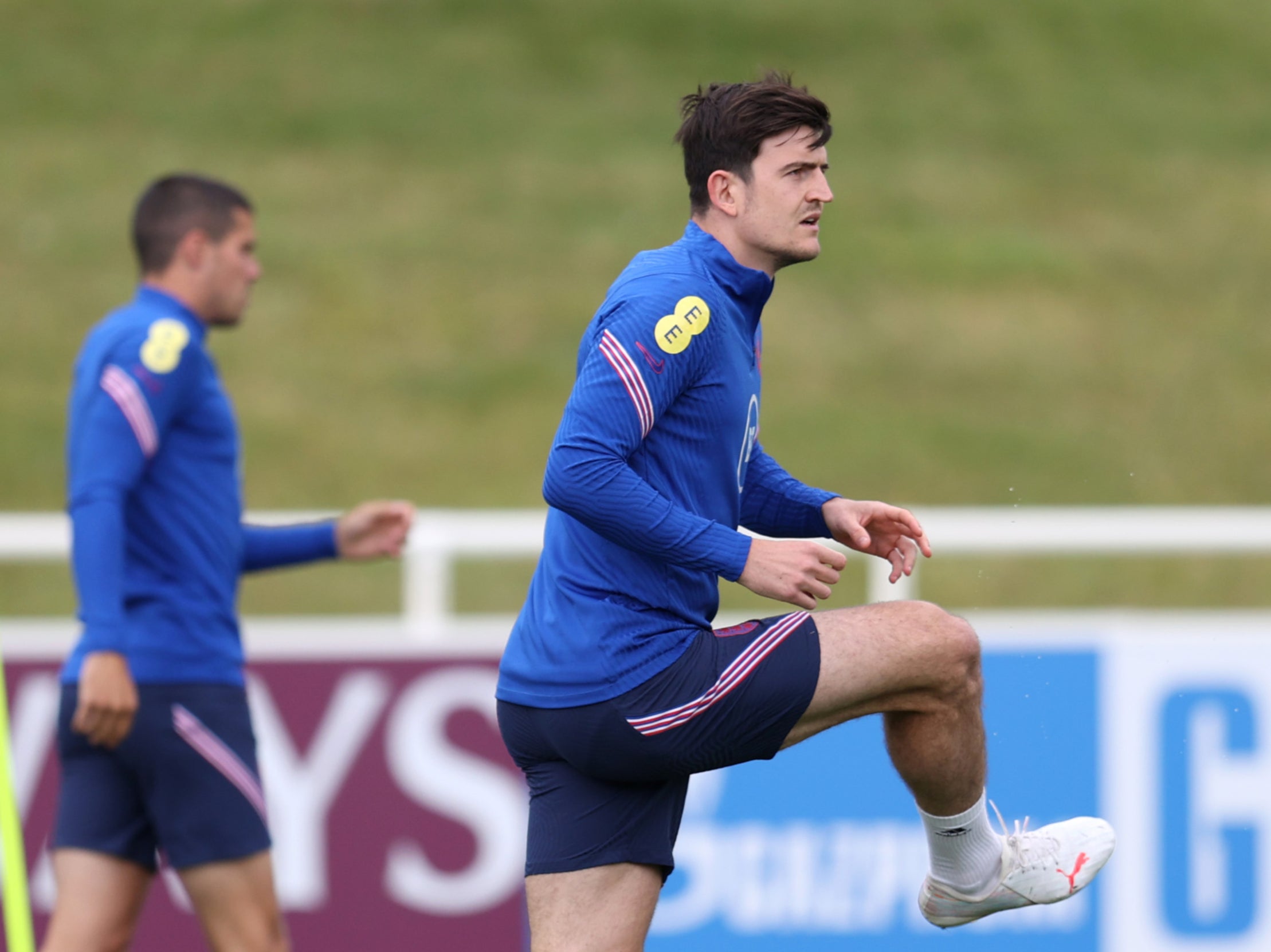 Harry Maguire in England training