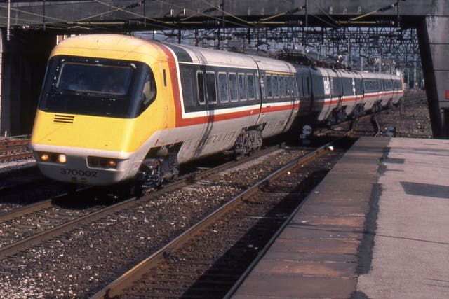 <p>Fast track: Advanced Passenger Train, which has held the London-Glasgow speed record since 1984</p>