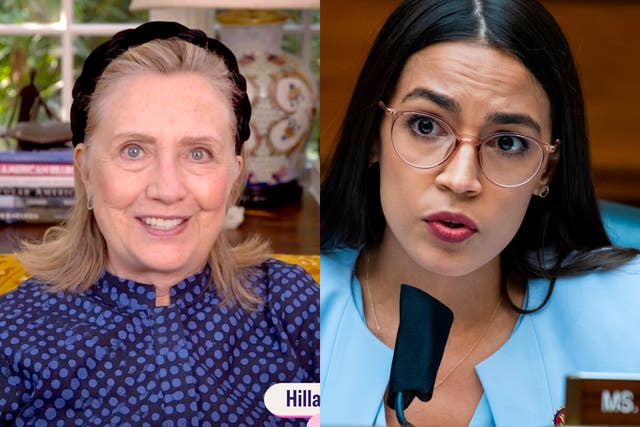 <p>Hillary Clinton and AOC back opposing candidates in Ohio</p>