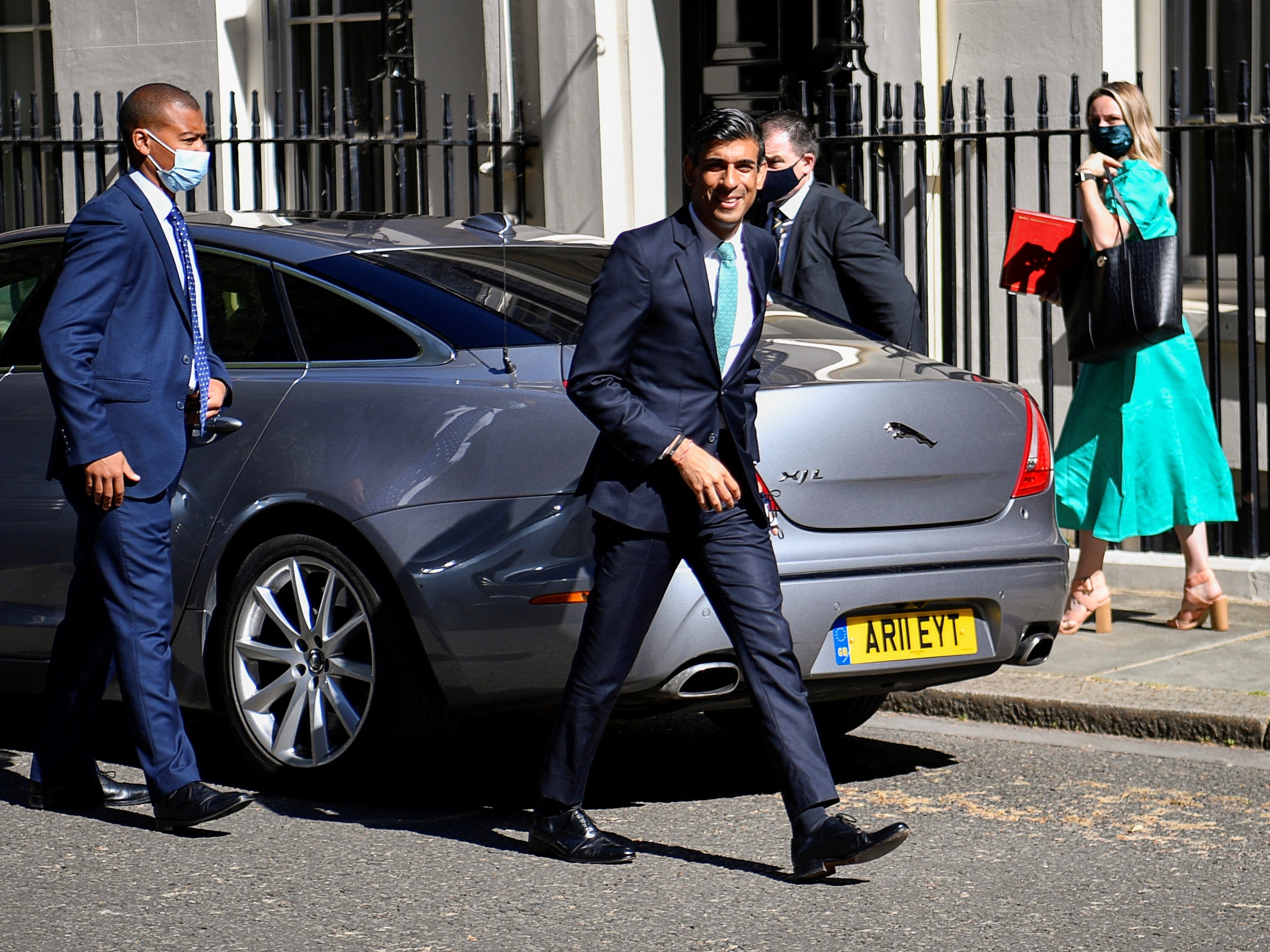 Rishi Sunak, the chancellor, headed to the north of England today