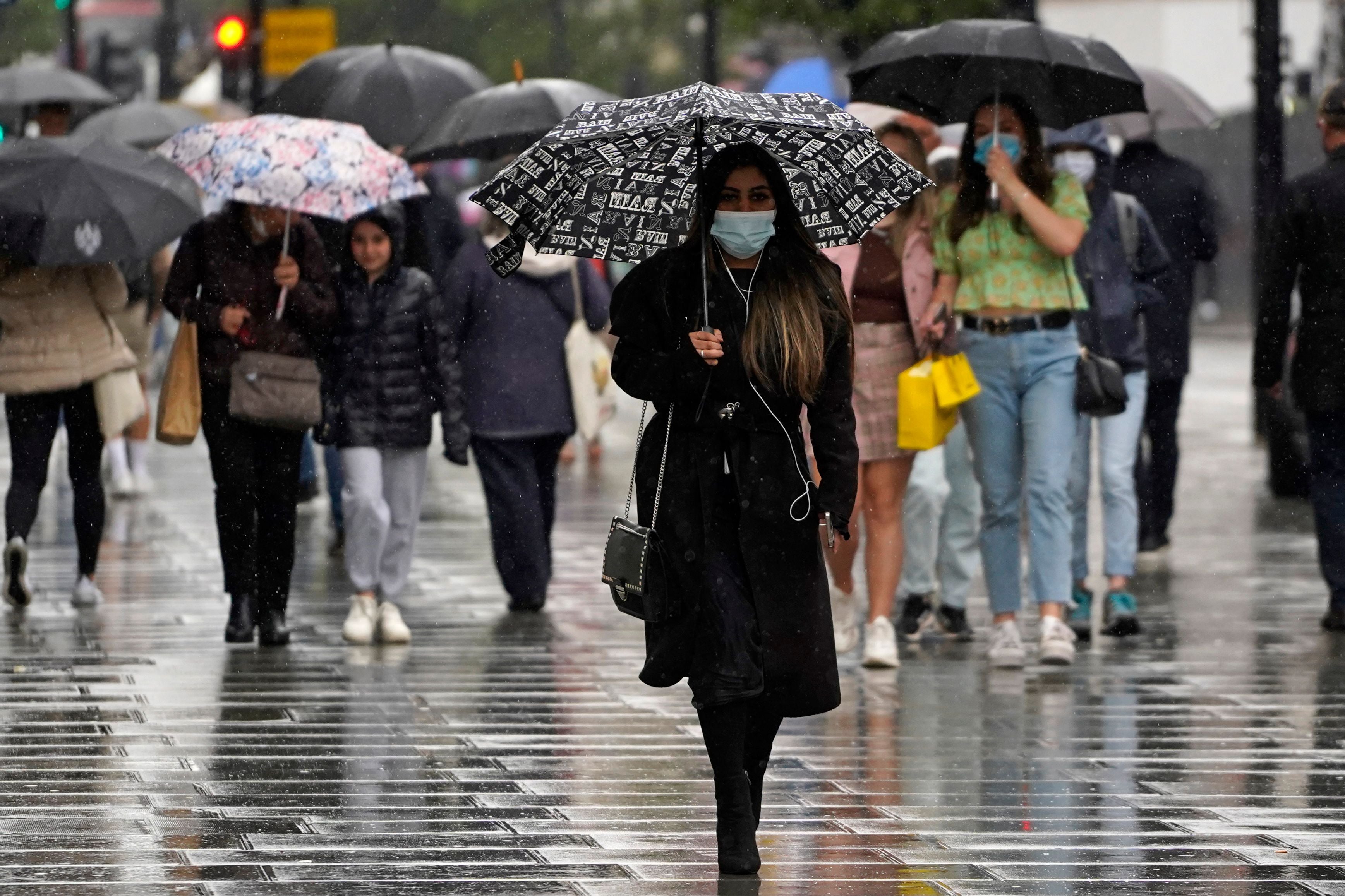London will see more rain on Friday